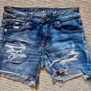 American Eagle Distressed Denim Shorts